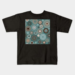 Kopie von Kopie von Kopie von Kopie von Kopie von Kopie von colorful circles | green and coral Kids T-Shirt